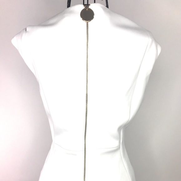 Calvin Klein Asymmetric Dress Shoulder CutOut Sz10 - Picture 6 of 8
